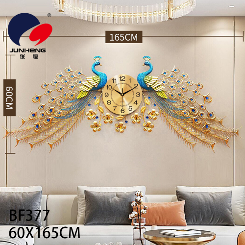 nordic european peacock wall clock living room clock creative modern decorative clock mute wall watch quartz clock