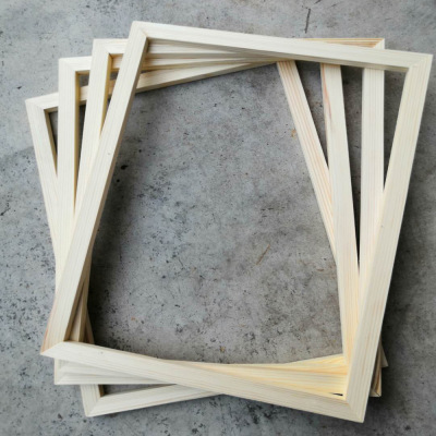 Wooden Frame Log Picture Frame Factory Direct Sales Wooden Picture Frame Customized Wholesale Unrecognizable Frame 30*40 Bare Frame