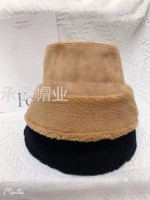 Women's Fleece-Lined Hat, Bucket Hat Warm, Fashionable and Small