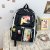 Backpack 2021 New Korean Style Preppy Style Early High School Student Schoolbag Fashion Fashion Casual Backpack Four-Piece Set