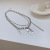 Autumn and Winter Letter Square Plate Double-Layer Necklace Clavicle Chain Retro Elegant Hip Hop Style Ins Fashion Sweater Chain
