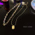 Cool Style English Tag Ins Trendy Cool Hip Hop Fashion Graceful Personality Double-Layer Necklace for Women Personal Accessories