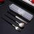 Business Convenient Tableware Student Tableware Fork Spoon and Chopsticks Set