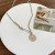 Round Letter Necklace for Women Ins Trendy Cold Simple Clavicle Chain Personality Sweater Chain