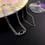 INS Popular Net Red Same Style Hip Hop Style Double Layer Necklace Women's Fashion Design Sense Online Influencer Clavicle Chain