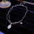 Asymmetric Pearl Human Head Titanium Steel Necklace Female Hip Hop Style Fashion Temperament Clavicle Chain