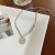 Round Letter Necklace for Women Ins Trendy Cold Simple Clavicle Chain Personality Sweater Chain