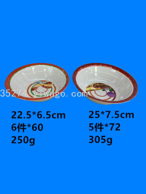 Melamine Tableware Melamine Stock Spot Melamine Bowl Melamine Decals Bowl Can Be Sold by Ton Yiwu Cabinet