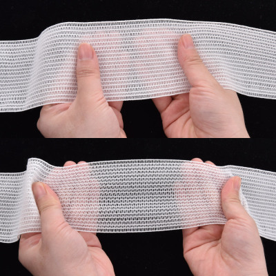 Wholesale Breathable Elastic Mesh Tape Knitted Polyester Webbing Band Elastic Tape for Garment