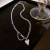 Simple Love Titanium Steel Necklace Female Unique Design Stitching Chain Temperament Fashion Normcore Style Clavicle Chain