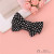 Cute Girl Hair Accessories Polka Dot Bow Spring Clip Fabric Three-Dimensional Flower Barrettes Female Duckbill Clip
