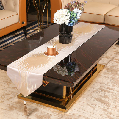 Table Runner Nordic American Modern Table Cloth Coffee Table Cloth Fashionable Elegant Light Luxury Chinese Table Mat Tablecloth Noble Luxury