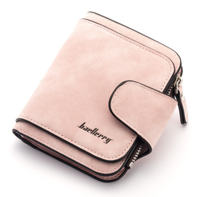 Baellerry New Ladies' Purse Korean Buckle Matte Leather Coin Purse Cute Refreshing Student Wallet