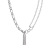 Double-Layer Full Diamond Cold Style Necklace for Women Ins Trendy TikTok Personality Simple Graceful Clavicle Chain