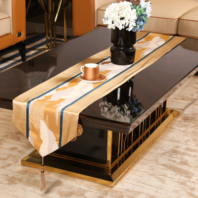 Velvet Table Runner Nordic American Modern Table Cloth Coffee Table Cloth Fashionable Elegant Light Luxury New Chinese Table Mat Tablecloth
