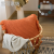 Knitted Tassel Pillow Cushion Nordic Style Soft Decoration with Home Decoration Acrylic Fiber Class a Product Customization