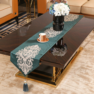 Table Runner Nordic American Modern Table Cloth Coffee Table Cloth Fashion Elegant Light Luxury Chinese Table Mat Tablecloth Foreign Trade Wholesale