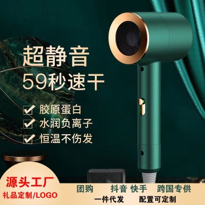Internet Celebrity Hammer Hair Dryer Heating and Cooling Air Home Dormitory Hair Dryer Constant Temperature Blue Light Anion Hair Dryer Gift