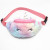 Unicorn Cartoon Plush Shoulder Bag Little Girl Cute Big Eyes Waist Bag Kindergarten Kid's Messenger Bag Chest Bag