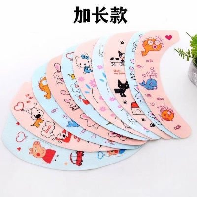 Home Toilet Seat Cover Cushion Toilet Seat Cover Cartoon Printing Warm Toilet Mat Adhesive Static Happy Day