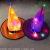 Halloween Hat Ghost Festival Party Decoration Props LED Luminous Witch Hat Wizard Witch Hat Wizard's Hat