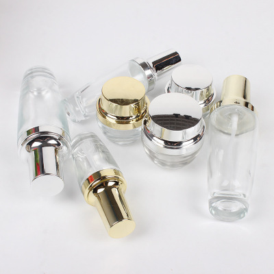 Supply Wholesale Small Black Bottle Glass Bottle Multiple Specifications Cosmetic Bottle Transparent Essential Oil Bottle Quantity Discount