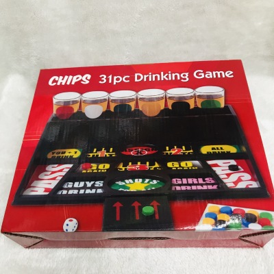 Chips 31pc Drinking Game Wine Table Game Toy Bar Dinner Family Party Entertainment