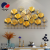 Lioele Les Ginkgo Leaf Wall Clock Living Room New Chinese Clock European Entry Lux Stylish and Personalized Restaurant Ideas Decorative Clock