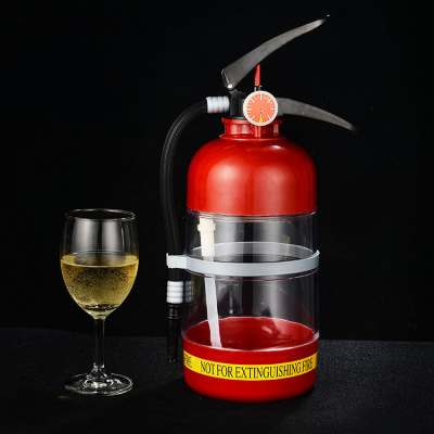 Creative Beer Machine Wine Set Hand Pressure Fire Extinguisher Wine Monitor Draught Beer Machine Beverage Barrel Liquor Divider Mini Drinking Fountain