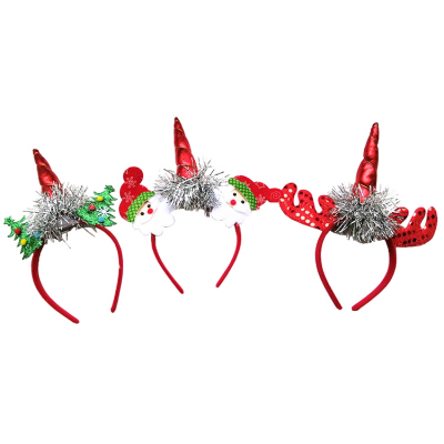 Christmas Headdress Christmas Tree Santa Claus Unicorn Headband Christmas Party Carnival Antlers Headband HTT