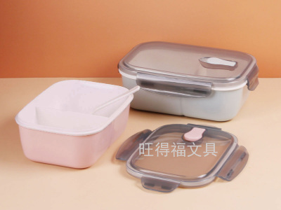 Plastic Lunch Box Student Office Worker Sealed Large Compartment Lunch Box Fast Food Box Insulated Lunch Box Factory Wholesale