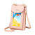 2021 New Mobile Phone Bag Women's Shoulder Bag Messenger Bag Coin Purse Korean Style Solid Color Multifunctional Touch Screen Phone Bag