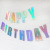 INS Laser Birthday Pulling Banner Decorative Party Supplies Macaron Colorful Letters Happy Birthday Banner Bunting