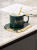 Ear-Hanging Coffee Cup European Light Luxury Cup and Saucer Set Exquisite Ins Style Ceramic Household High-Grade Cup Wholesale
