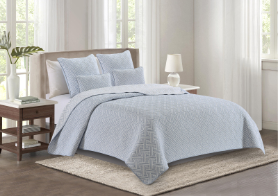 European Home Textile Summer Blanket Yarn-Dyed Polyester Cotton Bedding Three-Piece Set two-face Jacquard Bedspread