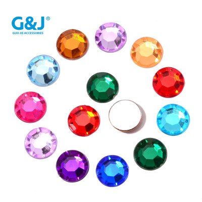 Imitation Platform Acrylic Diamond round Flat Octagonal Patch Magic Props Toys Buddha Utensils Crafts Gem Stickers