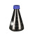 Screw Mouth Erlenmeyer Flask Supply Creative Transparent Glass Conical Flask Laboratory Medicine Bottle with Lid Sample Bottle