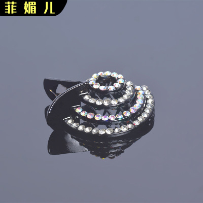 Kaka Rhinestone Hair Claws Simple Updo Half Hair Updo Hair Accessories Mom's Hairpin Ponytail Hairpin Adult Hair Top Clip Headdress