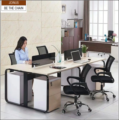 office desk 110X60CM 4 persons with the movable cabinet without chair AF-3779-1