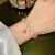 Copper Plated Gold Starfish Micro Inlaid Pearls Bracelet Female Ins Trendy Geometric Temperament Bracelet
