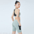 Tight High Waist Hip Lifting Stitching Mesh Five Points Yoga Suit Workout Clothes Leggings Women's Outer Wear Sportswear