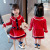 Children's Clothing Wholesale 2021 Autumn Girl's Knitted Shirt Short Skirt Two-Piece Se283 Children Children's Suit