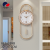 European Entry Lux Fashion Deer Head Wall Clock Mute Stylish and Personalized Clock Living Room Quartz Home