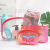 New Fashion Trendy PVC Mermaid Tail Three-Piece Set Cosmetic Bag Female Creative Simple Cartoon Laser Wash Bag