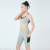 Tight High Waist Hip Lifting Stitching Mesh Five Points Yoga Suit Workout Clothes Leggings Women's Outer Wear Sportswear