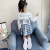 Girls' Autumn Clothing Suits Korean Style Children's Bow College Style Two-Piece Set 2021 New Girl's Suit