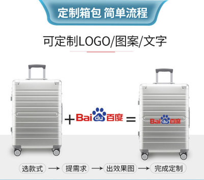 [Printed Pattern/Text/Logo] Manufacturer 20-Inch Trolley Case Women's Suitcase Men's Gift Luggage Password