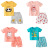 Children's Short Sleeve Children's Clothing Summer Pure Cotton Unisex Baby Short Sleeve Shorts Two-Piece Cartoon Children Suit