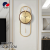 European Entry Lux Fashion Deer Head Wall Clock Mute Stylish and Personalized Clock Living Room Quartz Home