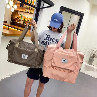 Foreign Trade Wholesale Wholesale Short-Distance Travel Bag Dry Wet Separation Yoga Fitness Bag Sports Folding Pending Travel Bag